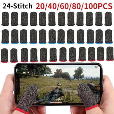 20-100pcs Finger Cover Game Controller For PUBG Sweat Proof Non-Scratch Sensitive Touch Screen Gaming Finger Thumb Sleeve Gloves