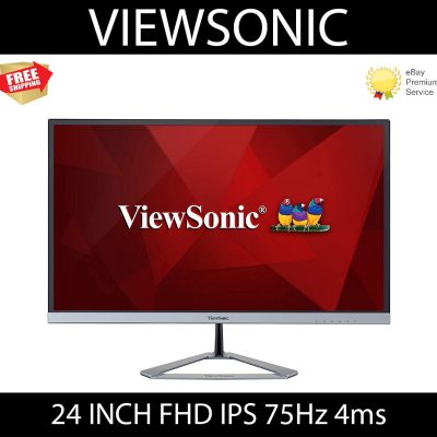 ViewSonic VX2476-SMHD 24″ (23.8″) Full HD IPS LCD PC Monitor with Speakers HDMI DisplayPort